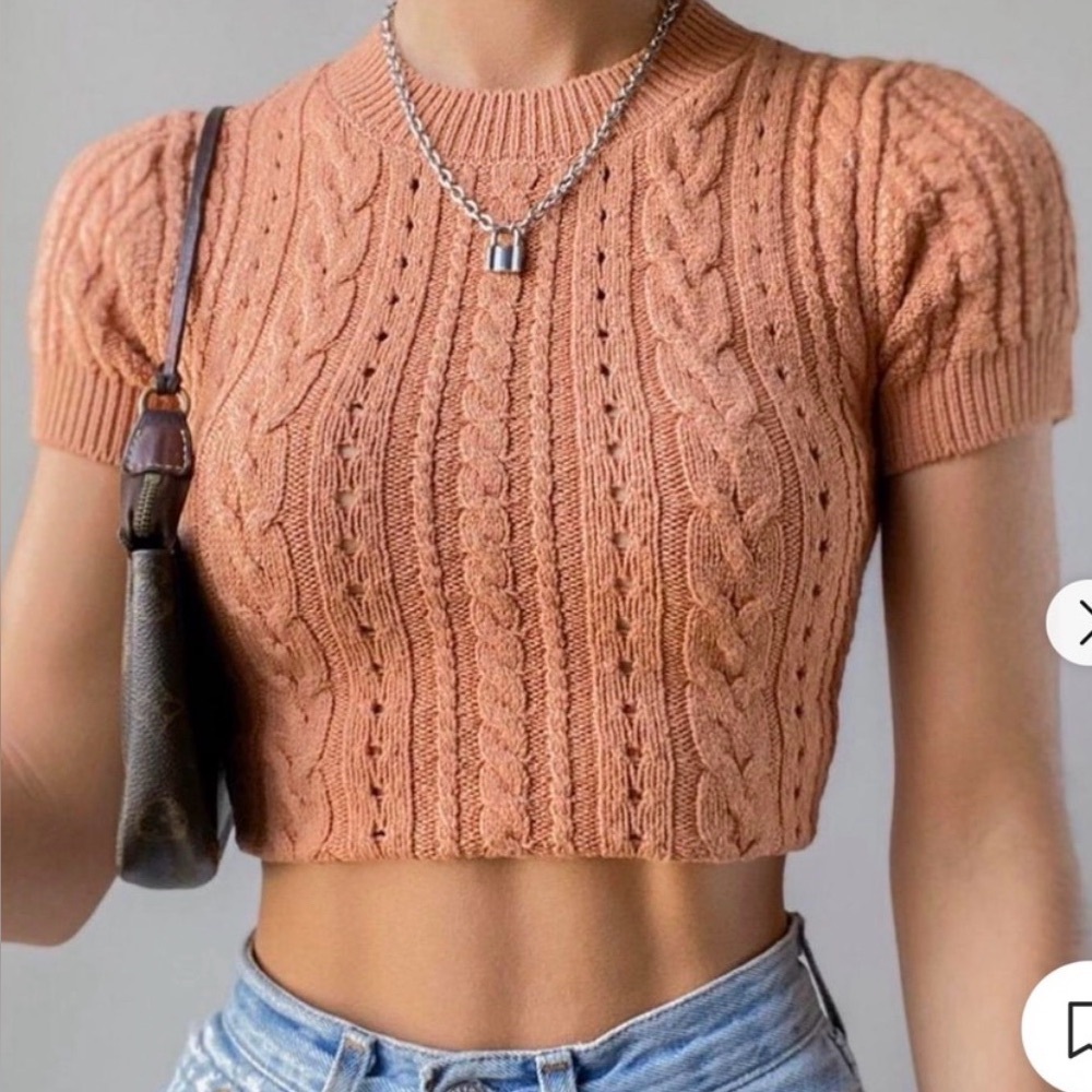 Free People Cropped Sweater